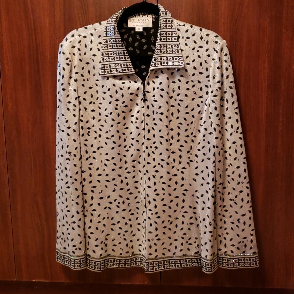 Shimmer knitted jacket